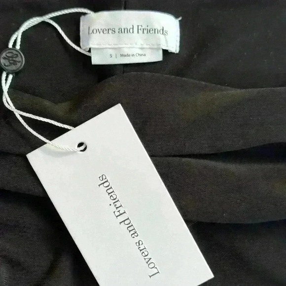 Lovers And Friends “Kelly” Mini Halter Dress Black Size Small New With Tags! - Picture 5 of 12